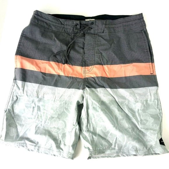 Rip Curl, Men’s Size 31, Grey Striped Board Shorts